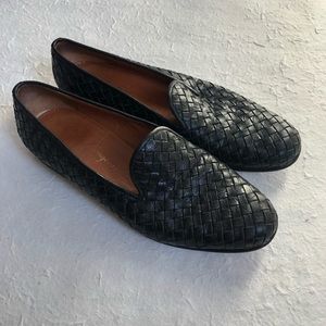 Salvatore Ferragamo women basket weave flat loafer